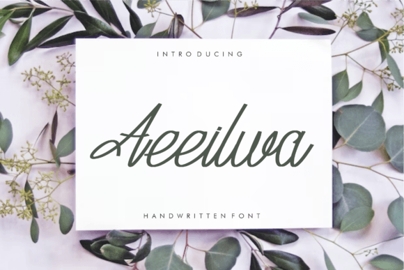 Aeeilwa: A Handwritten Typeface That Elevates Editorial Design