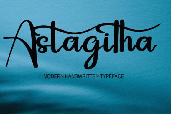 Astagitha: A Handwritten Script Font for Crafting and Branding