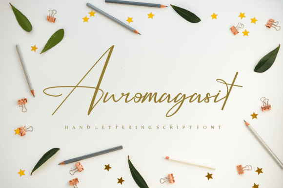 Auromagasit: A Handwritten Font for Real Business Use