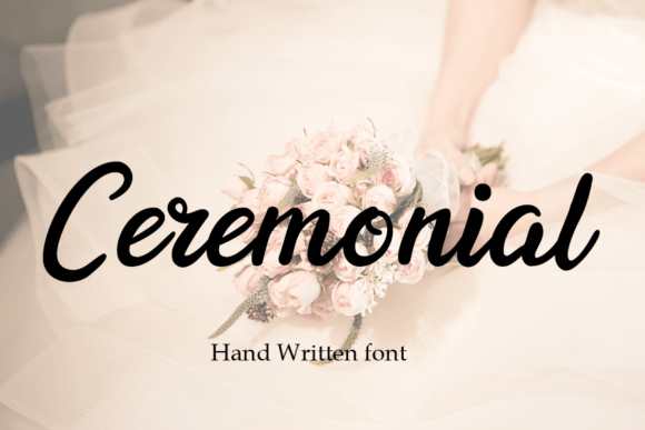 Ceremonial Font: A Modern Handwritten Typeface for Web Design
