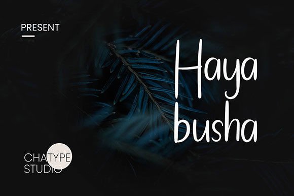 Hayabusha Font: A Handwritten Typeface for Digital Designers