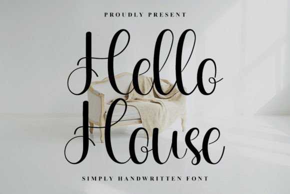 Hello House: A Handwritten Font for Elegant Editorial Design