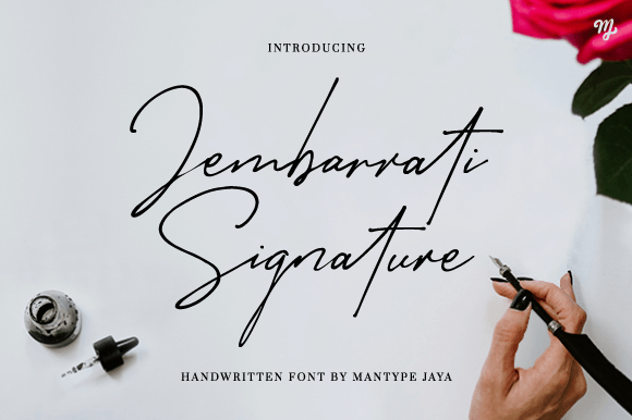 Jembarrati Signature: A Beautiful Typeface for Your Brand