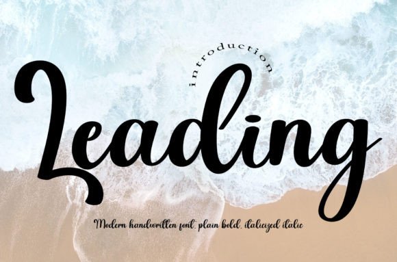 Leading: A Handwritten Typeface for Editorial Design