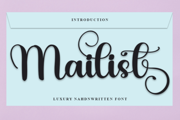 Mailist: A Handwritten Typeface for Editorial Elegance