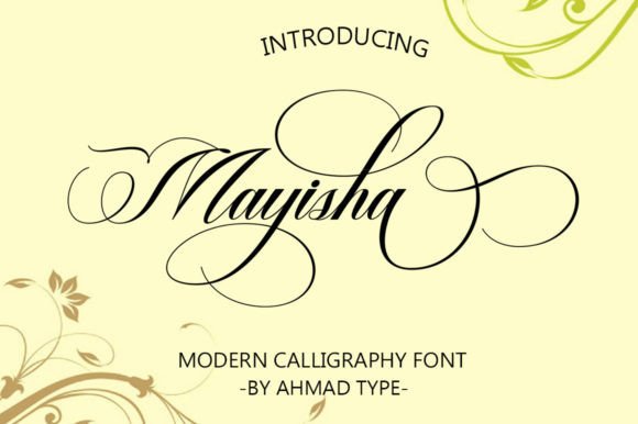 Mayisha Font: A Luxurious Script for Your Craft Projects