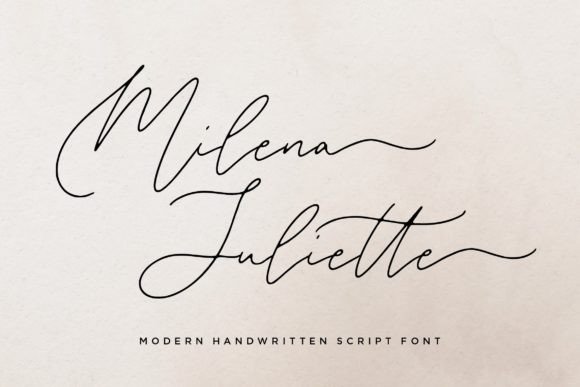 Milena Juliette: A Handwritten Typeface That Elevates Campaign Design