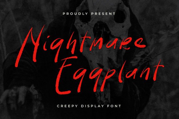 Nightmare Eggplant: A Handwritten Typeface for Editorial Creativity