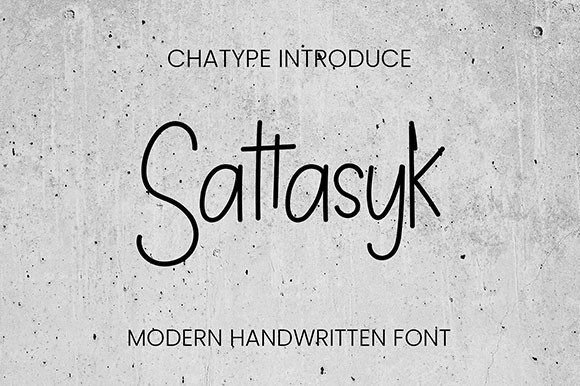 Sattasyk: A Handwritten Typeface for Memorable Branding and Visual Content