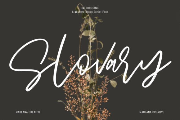Slovary Font: A Script Amp Typeface for Impactful Branding