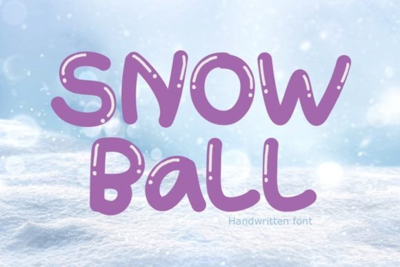 Snow Ball Font: A Handwritten Typeface for Memorable Branding