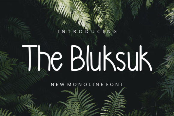 Thebluksuk: A Handwritten Typeface for Modern Web Design